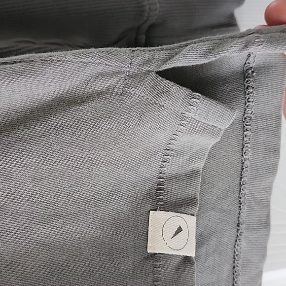 UpWest Mens Long Sleeve Crewneck 100% Cotton Sage Green Ribbed Size M - Picture 2 of 7